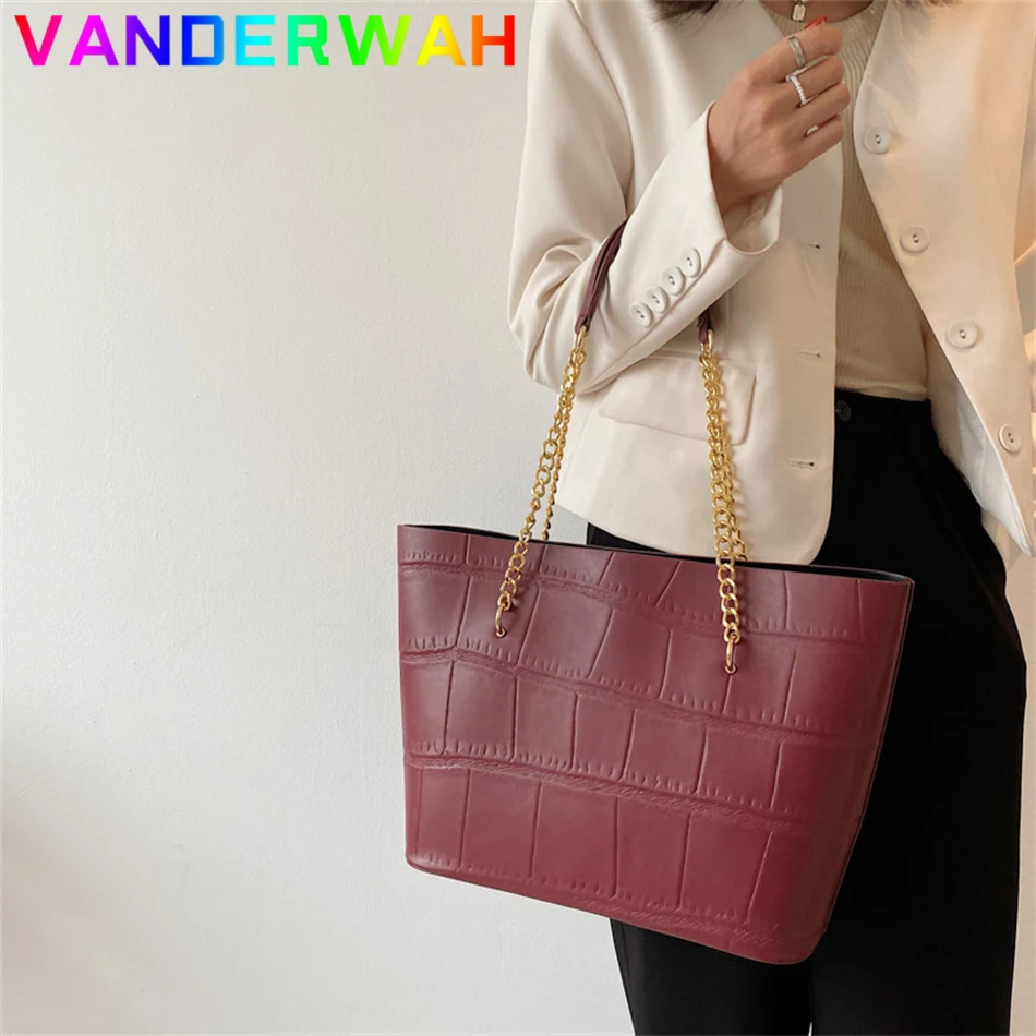 2021 винтажная Сумка тоут на цепочке для женщин роскошные кожаные сумки с камнями