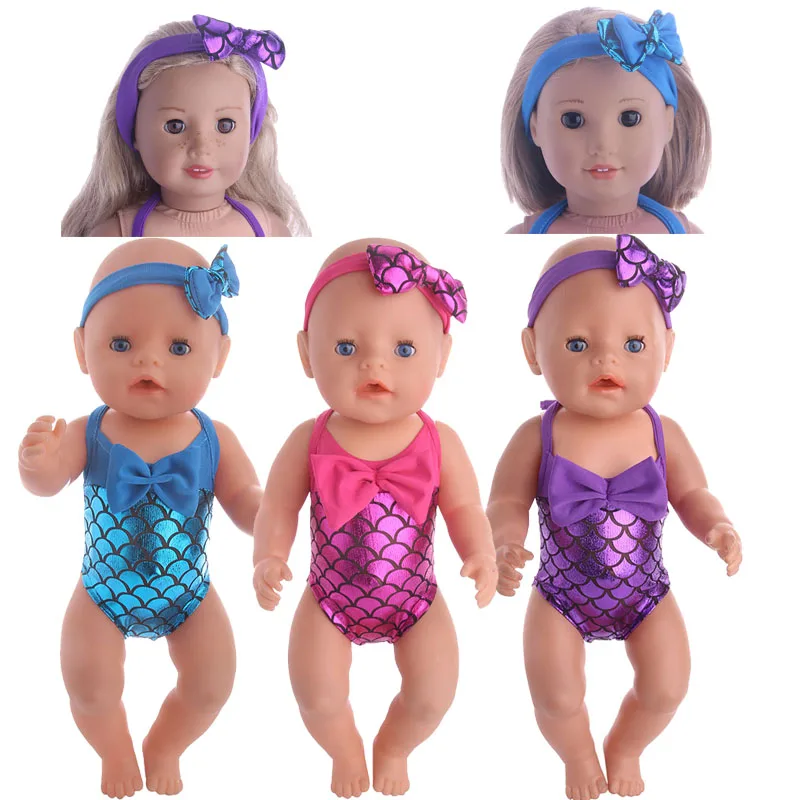 1 шт. купальный костюм в 12 стилях Одежда для кукол размером 18 дюймов и 43 см