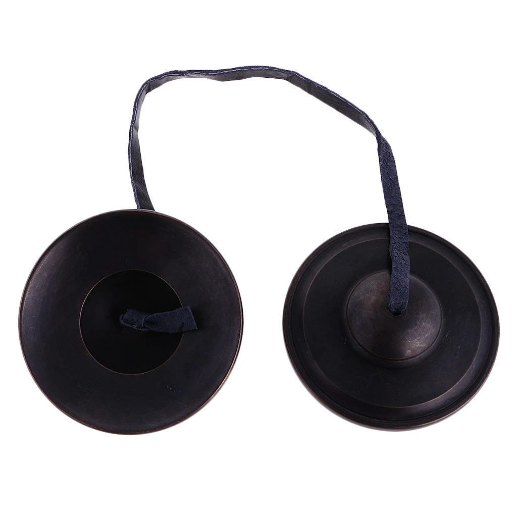 Tibetan Handmade Yoga Meditation Om Tingsha Bell Chimes Cymbal 3 Inches Plain