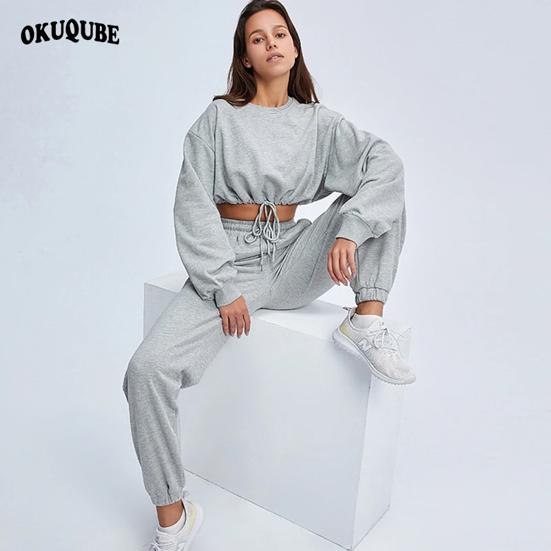 Женский комплект для йоги дышащая одежда тренировок 2 шт. свободный спортивный