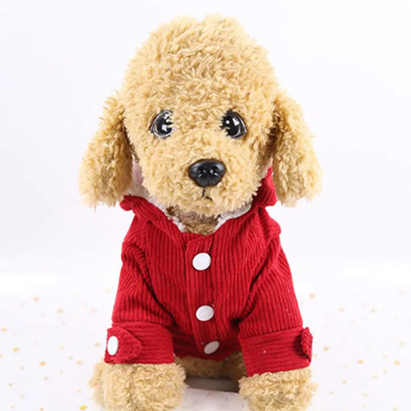 Одежда для собак 2019 зимнее вельветовое пальто собаки теплая куртка маленьких