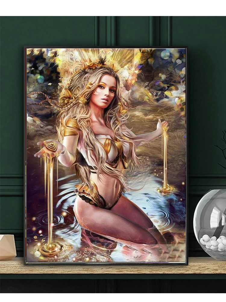 

New Diy Diamond Painting Beauty Lady Head Embroidery Cross Stitch Mosaic Full Square Round Drill Rhinestones Home Decor Needle