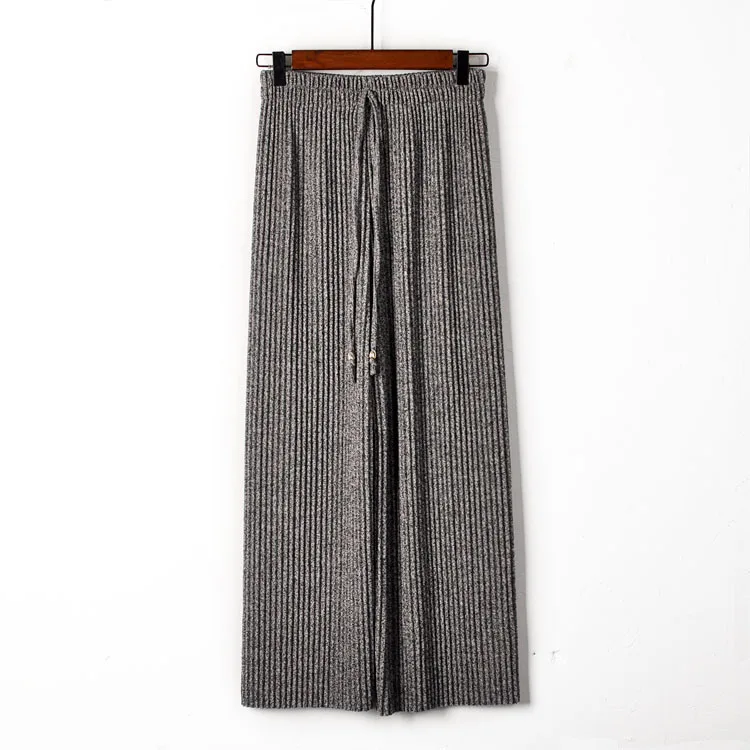 

Winter Loose High Waist Woolen Pleated Pants Wide Leg Pants Spring Thickened Trousers Womens Pants High Waisted Pants Women