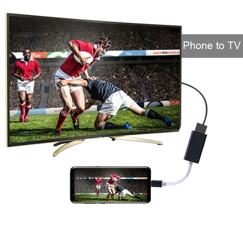 Адаптер USB Type C 4K 1080p кабель для ТВ HDTV видео конвертер MacBook Samsung Galaxy S20 S10 Huawei Mate P20 P30