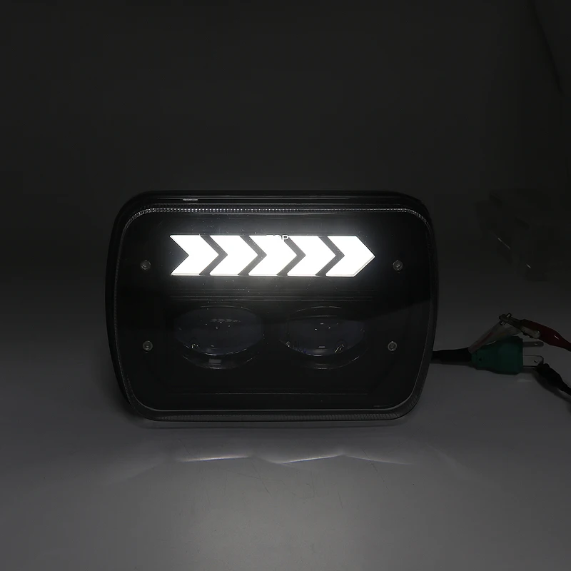 2 шт. 7x6 дюймов 5x7 светодиодный светильник квадратный дальний ближний свет