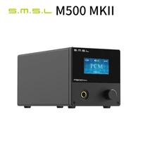 smsl m500mkii mqa decoder es9038pro xu216 dsd512 32bit768khz bluetooth audio dac headphone amplifier with remote control