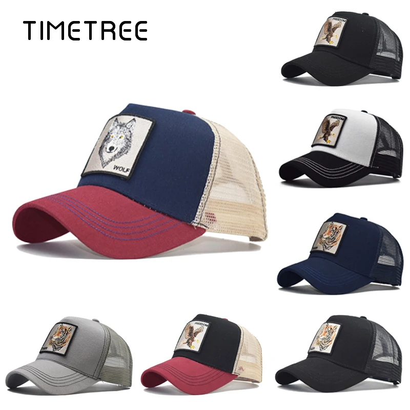 

Fashion Animal Embroidery Mesh Baseball Cap Unisex Lovely Baseball Caps Women&Men Snapback Cap Dad Hat Autumn bone gorras Caps
