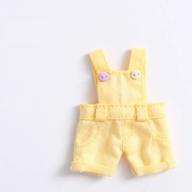 

OB11 Denim Shorts Jumpsuit Bjd Baby Trousers Fit 1/12 BJD Piccodo Knot Pig Mini Salon Knickers Pants Doll Clothes Accessories