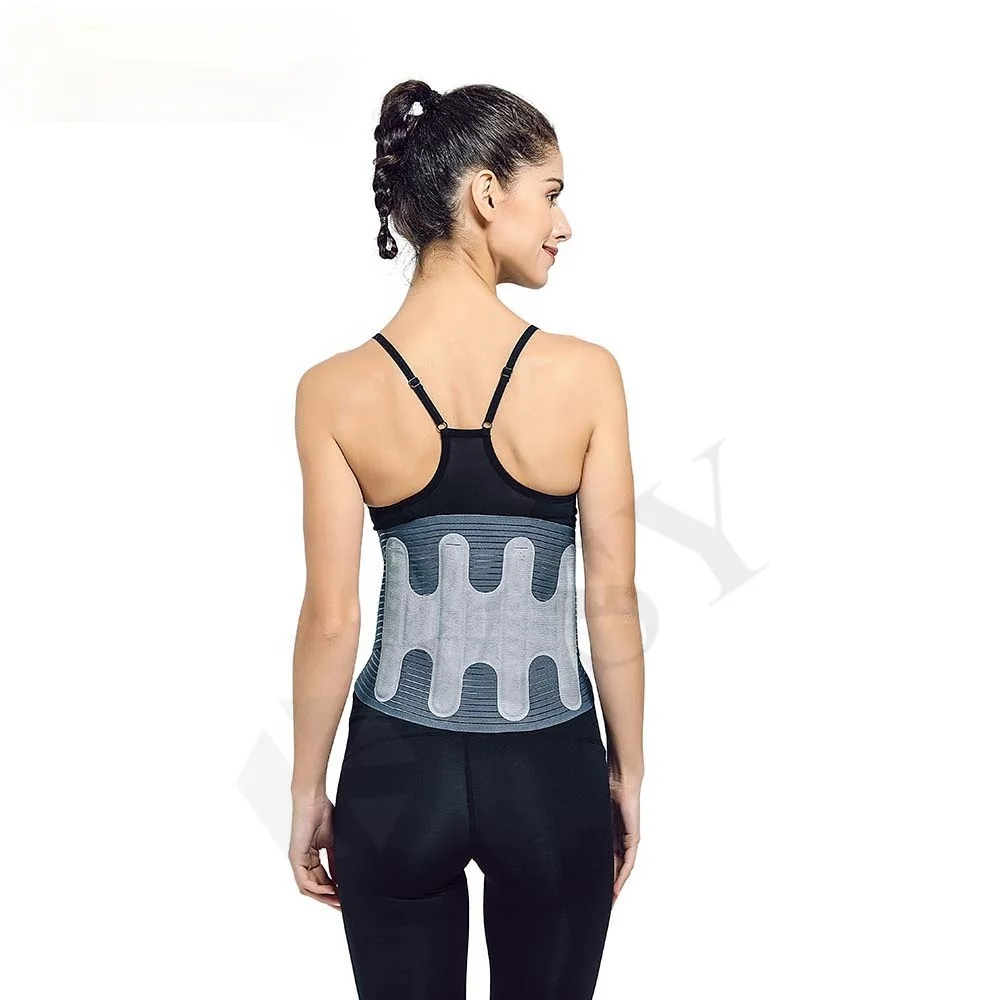

Body Shaper Waist Support Breathable Lumbar Support High Elastic Mesh With Steel Brace Belts Hot Pressing Lumbar Correction