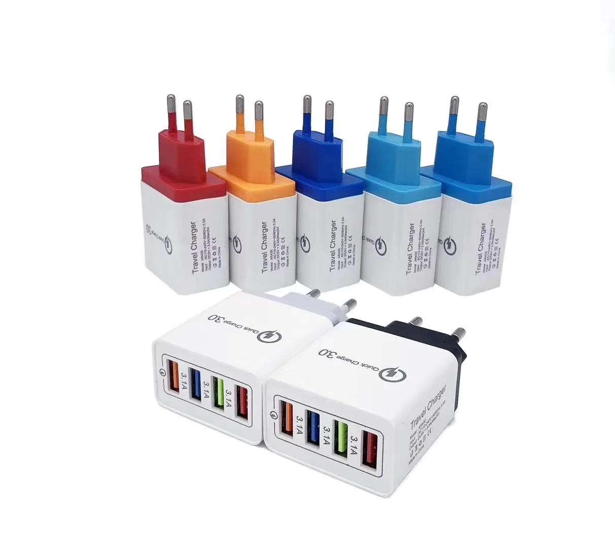 CARPRIE 4 порта Быстрая зарядка QC 3,0 usb-хаб высококачественный ПК огнестойкий материал настенное зарядное устройство А адаптер питания штепсельная вилка европейского стандарта США
