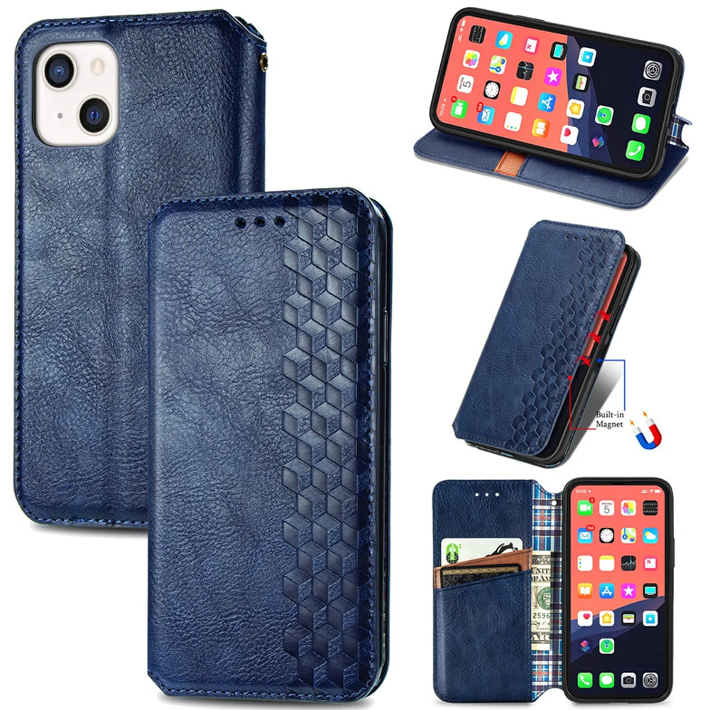 

Flip Leather Wallet Case for iPhone 13 Mini Luxury Magnetic Card Slot Book Cover iPhone 13 Pro Max Case iPhone 13 Stand Fundas