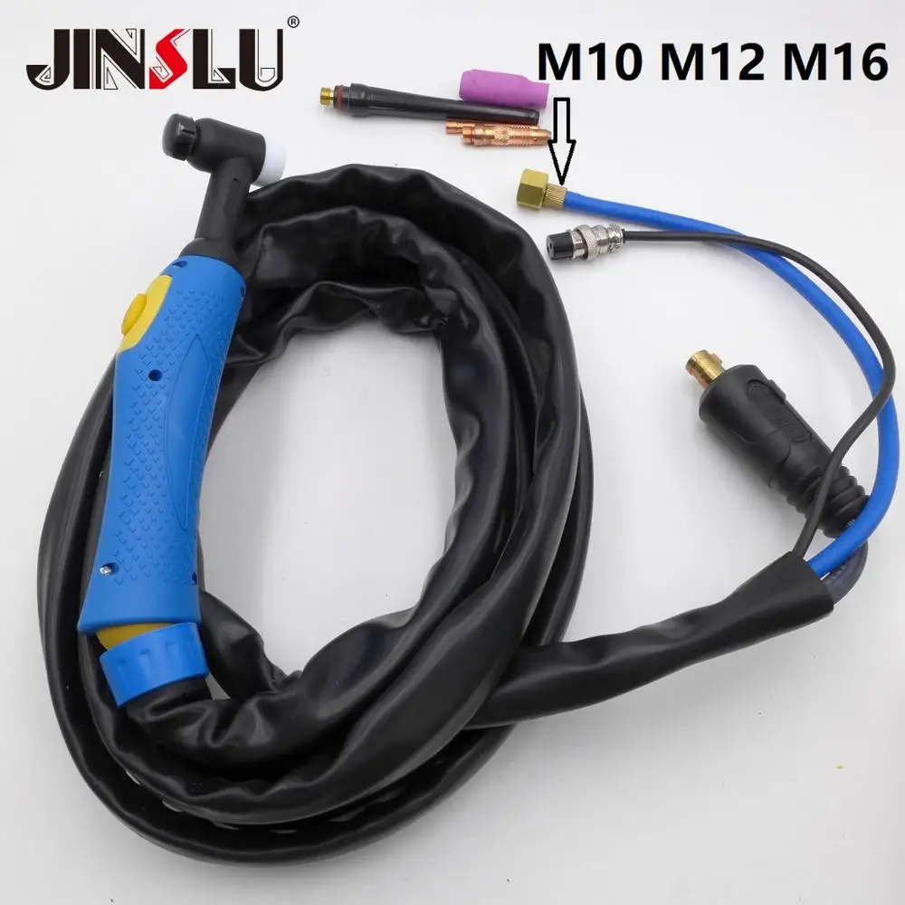 4 метра Φ WP 26 Tig Torch Complete 12Feet DJK35 50 AC DC|Сварочные горелки| |