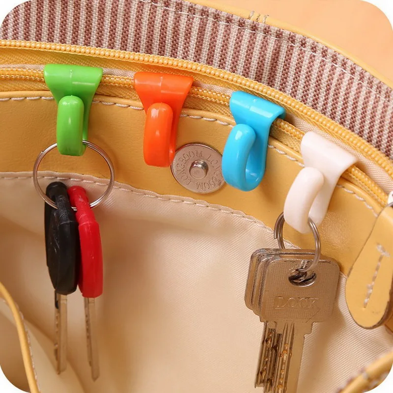 

10PCS Creative Anti Lost Bag Hooks Inside Built-key Holder Bag Inner Key Clip for Easy Carrying