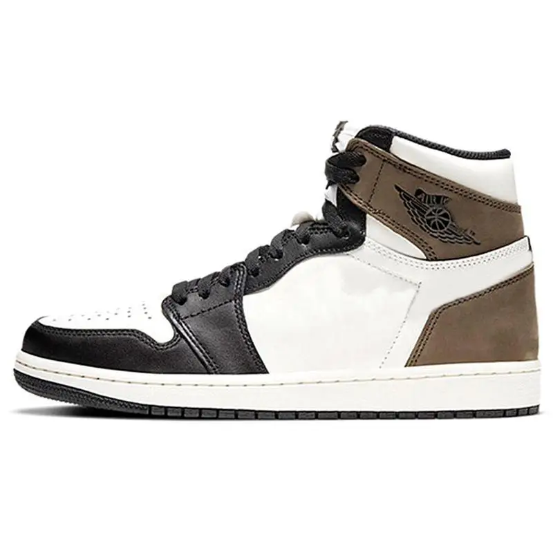 

Original Athletic Air 1 High OG AJ1 Men Shoes Basketball Sneakers Sport Shattered Backboard Dark Mocha
