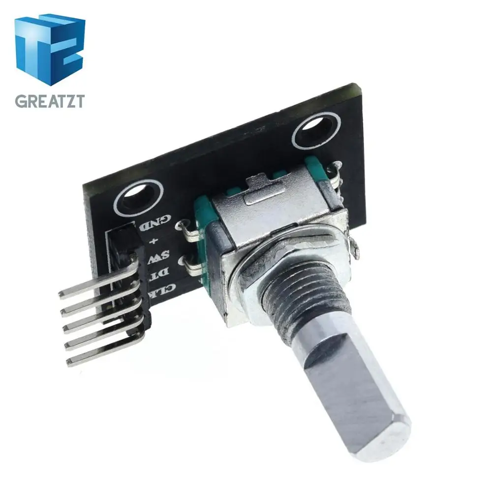GREATZT 360 градусов Поворотный модуль кодировщика для Arduino Кирпич Датчик переключатель макетная плата KY-040 с контактами
