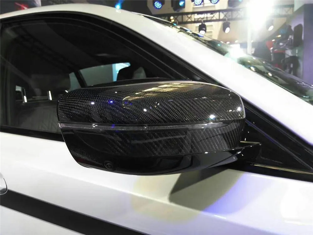 Сменный Стильный чехол для зеркала заднего вида из углеродного волокна подходит