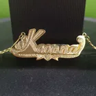 Ожерелье с двумя кристаллами, в стиле хип-хоп, 3 метра