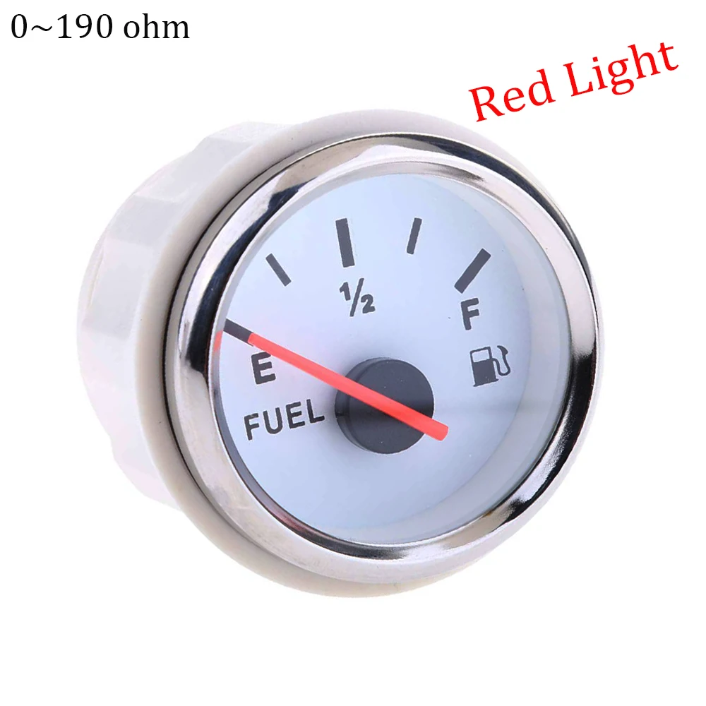 Red light 0-190ohm 12/24V 0-190 Ом автоматический датчик уровня цифровых топлива 240-33 Ом лодка датчик уровня топлива для морская яхта отделка индикатор для топливного бака DC 9~ 32В - Цвет: Red light 0-190ohm