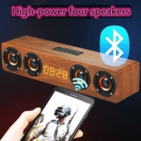 20w high power bluetooth speaker 4 speakers tv speaker soundbar woofer speaker subwoofer tv aux usb sound tf card music center