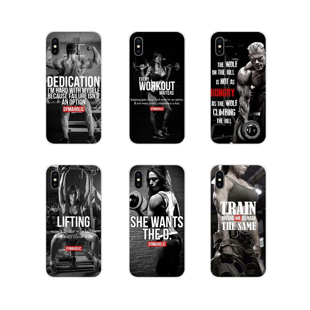Силиконовый чехол для телефона мужчин и женщин бодибилдинга фитнеса