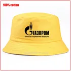 Мужская шляпа-Панама с логотипом GAZPROM, летняя Панама в стиле хип-хоп для мальчиков и девочек
