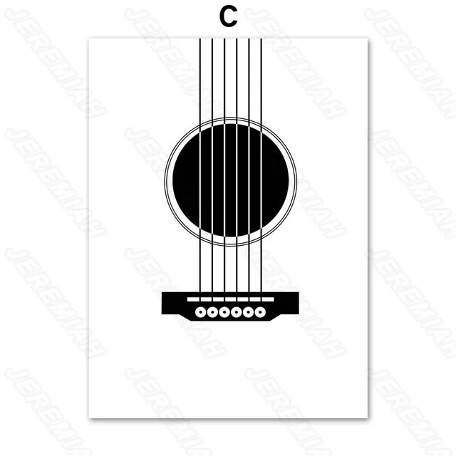 

CD letter guitar landscape poster nordic style wall canvas canvas print painting modern living room bedroom decoration