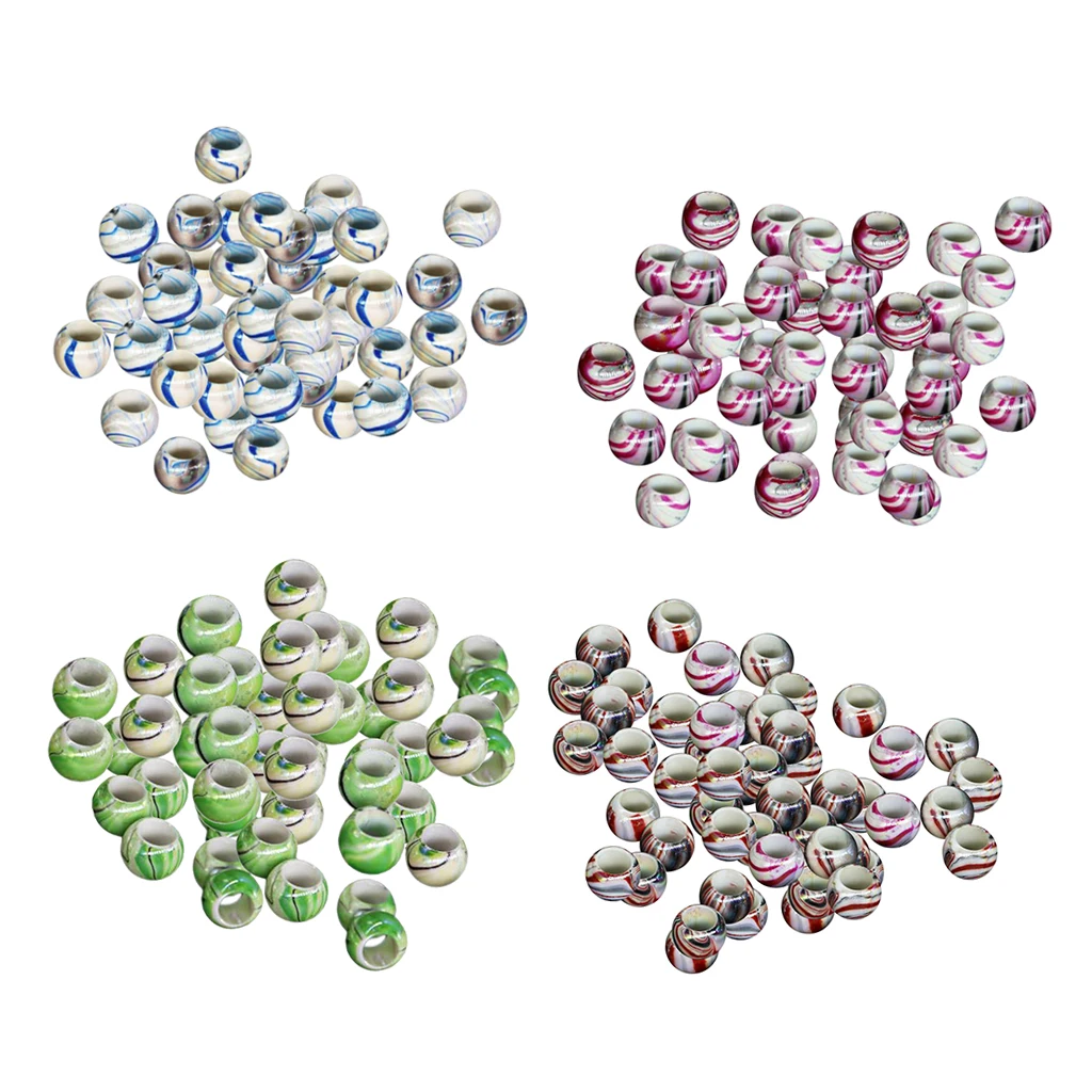 

Зажимы для волос, кольца для косичек акриловые, бусины для наращивания, 50 шт.