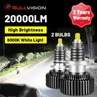 Светодиодные фары BULLVISION H7 20000LM 360 градусов CSP 4300K 6000K 8000K H1 H4 H11 9012 HIR2 HB3 HB4 H8 H9 9005 9006, Автомобильные фары