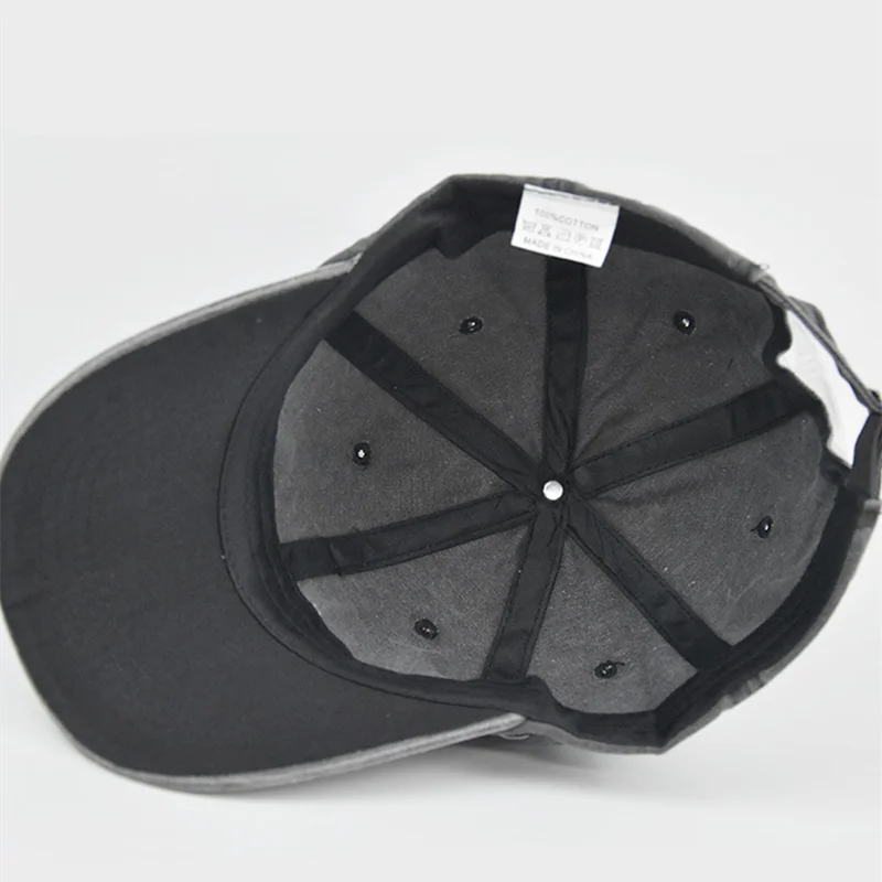 Оригинальные мужские винтажные потертые регулируемые хлопковые головные уборы