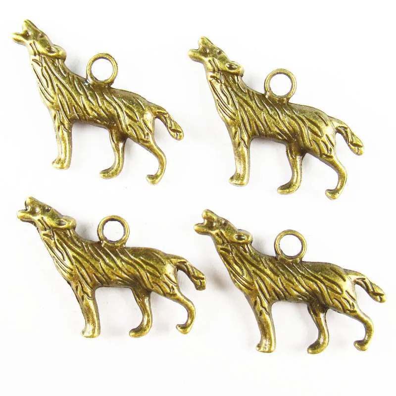 

Beautiful 15Pcs Carved Brass Bronze Leopard Pendant Bead 25x15x4mm 1197PJ