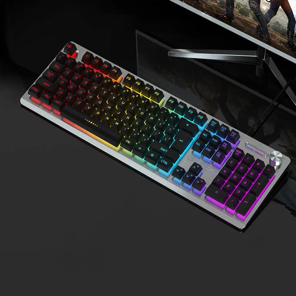 

Professional ABS Comfortable to Touch 104 Keys Mechanical Gaming USB Keyboard for PC Gaming Keyboard Keyboard