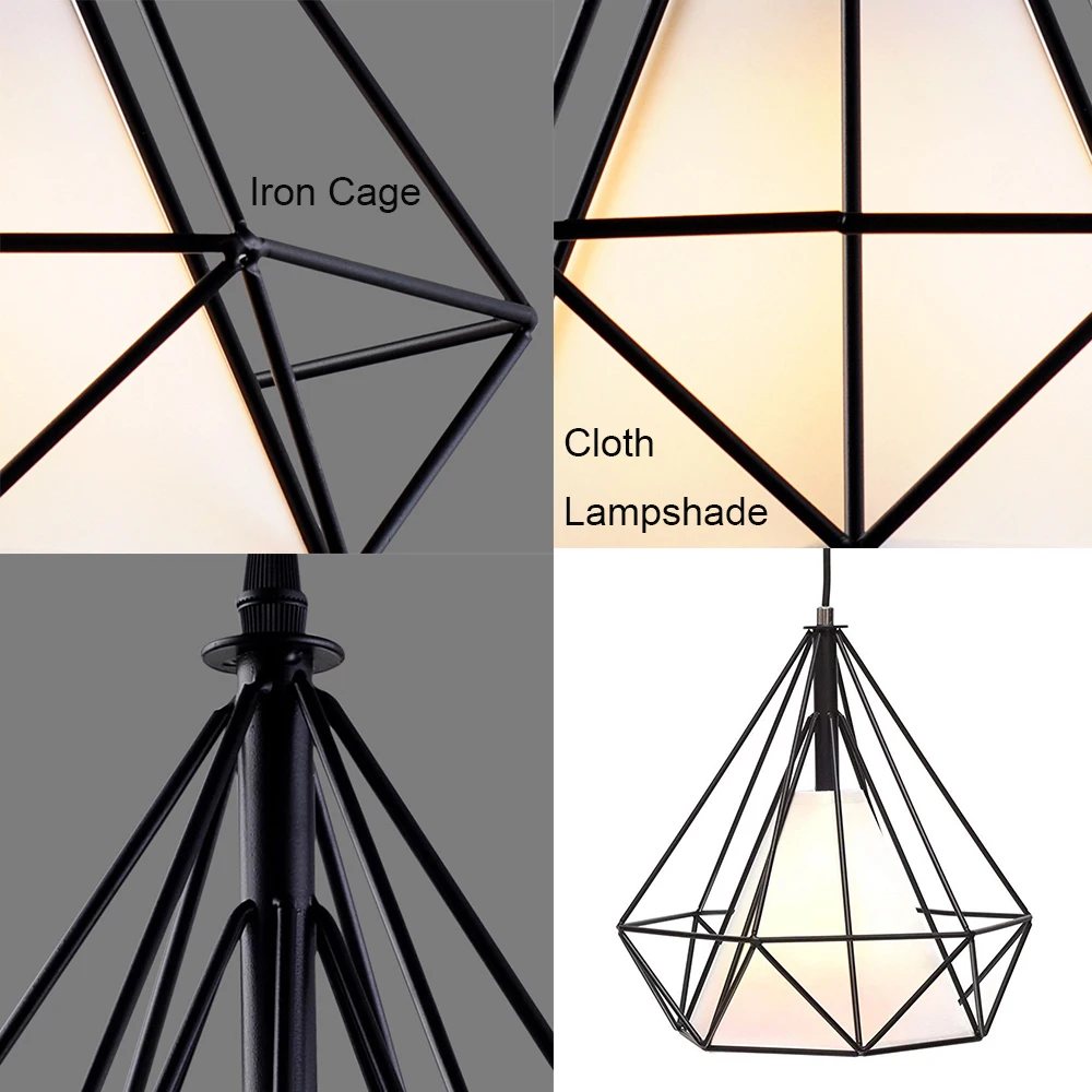 Современный подвесной светильник с бриллиантами винтажная металлическая люстра