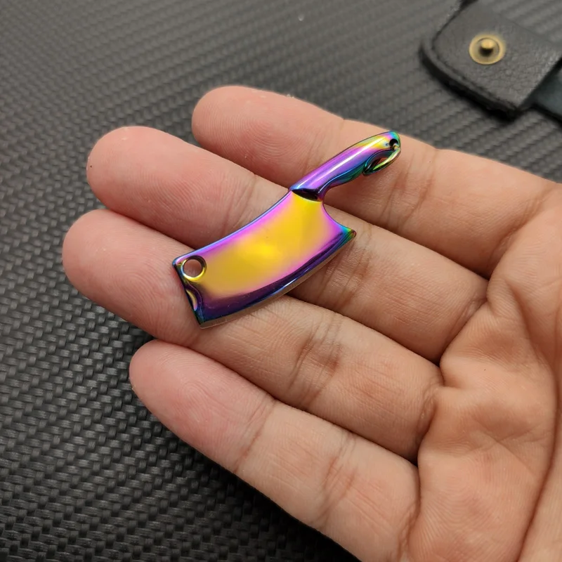 Stainless Steel Multiple Colour Sharpened Blade Tiny Mini Knife Palm Kitchen Key Decoration Tool Envelope Opener Ring | Инструменты