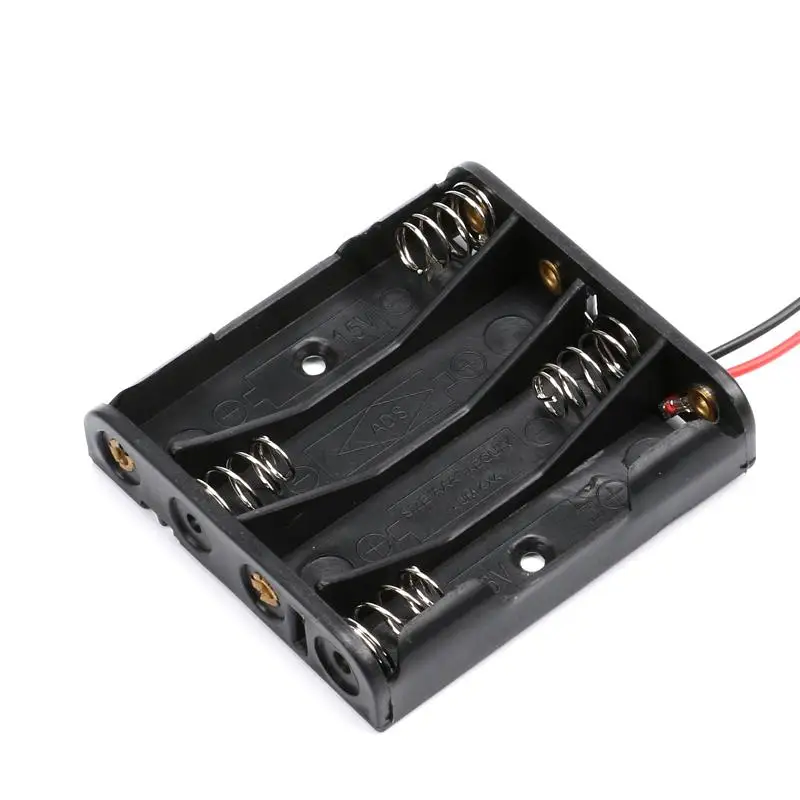 Пластиковый черный батарейка с пружиной 2 шт. 3xaaa 4xaaa 1 5 в |