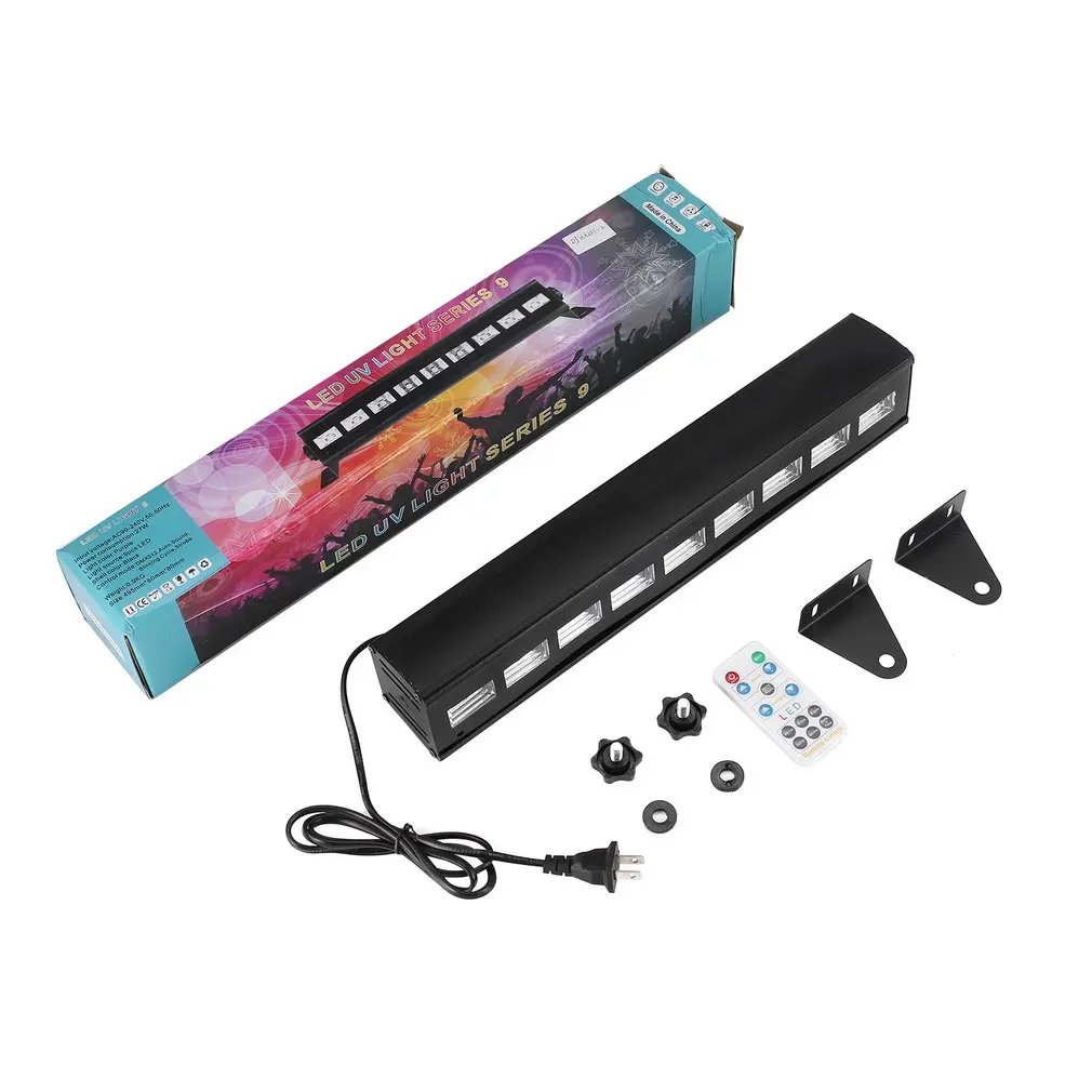 Дистанционное управление УФ фиолетовый длинный настенный светильник для мытья