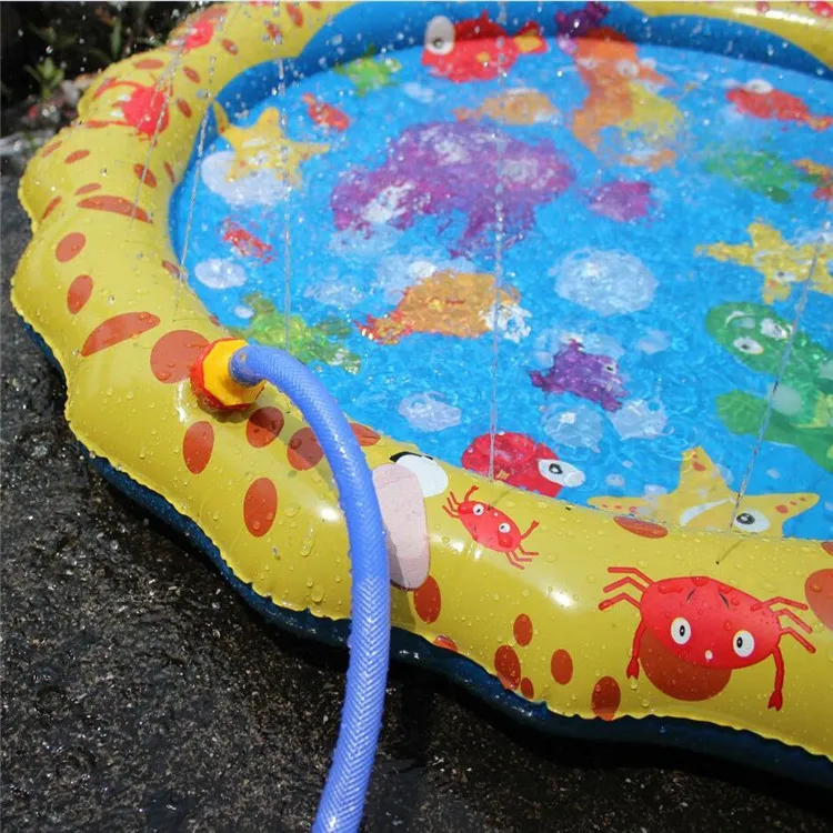 

Water Mat Children's Lawn Game Mat Outdoor Fun Sports Water Bath Toys For Children Surfing Rainbow Water Slide Dolphin Water Mat