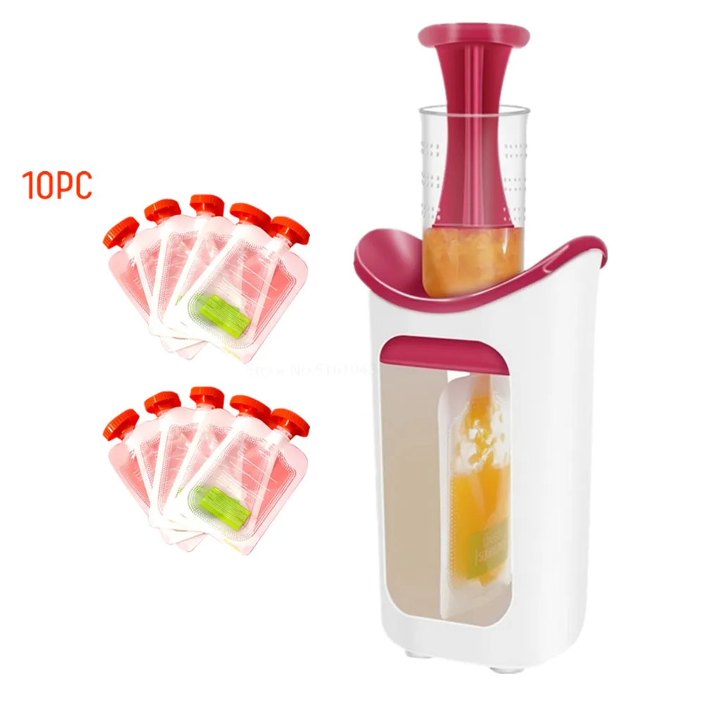 10 шт. Детские Еда производитель Squeeze органическое машина фрукты контейнер для