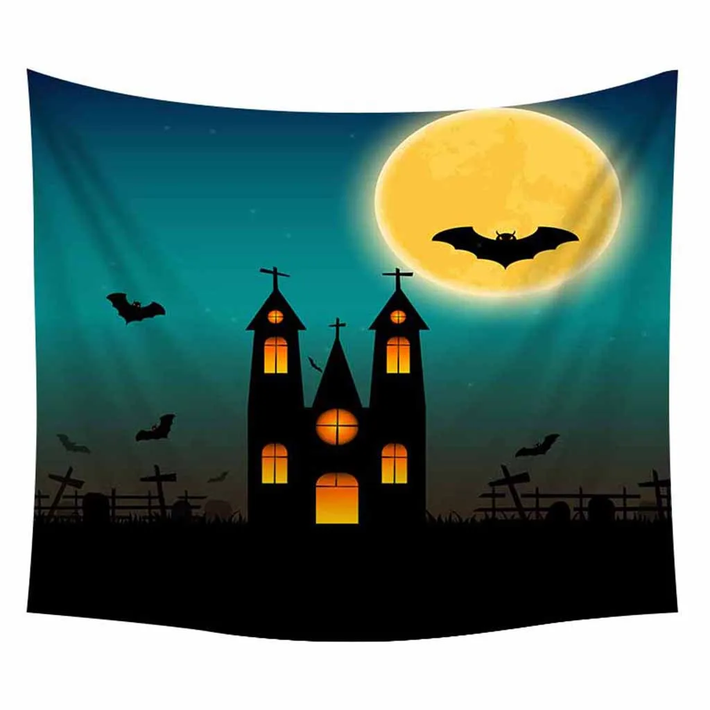 Halloween Pumpkins Tapestry Wall Hanging Sandy Beach Throw Rug Blanket Camping Travel Mattress Bohemian Sleeping Pad | Дом и сад