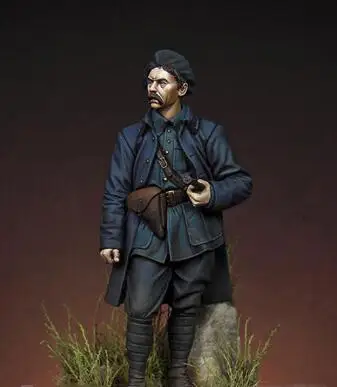 Новинка в разобранном виде 1/24 75 мм древний французский Chasseurs сотрудник статуэтка