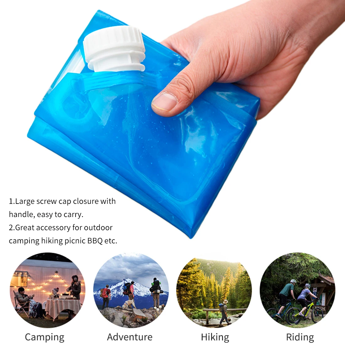 Горячая 5L открытый складной стол питьевой воды сумка автомобилей контейнеровоз