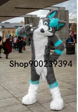 Длиннохвостый Деревянный Серый Волк Хаски костюмы косплей животные для