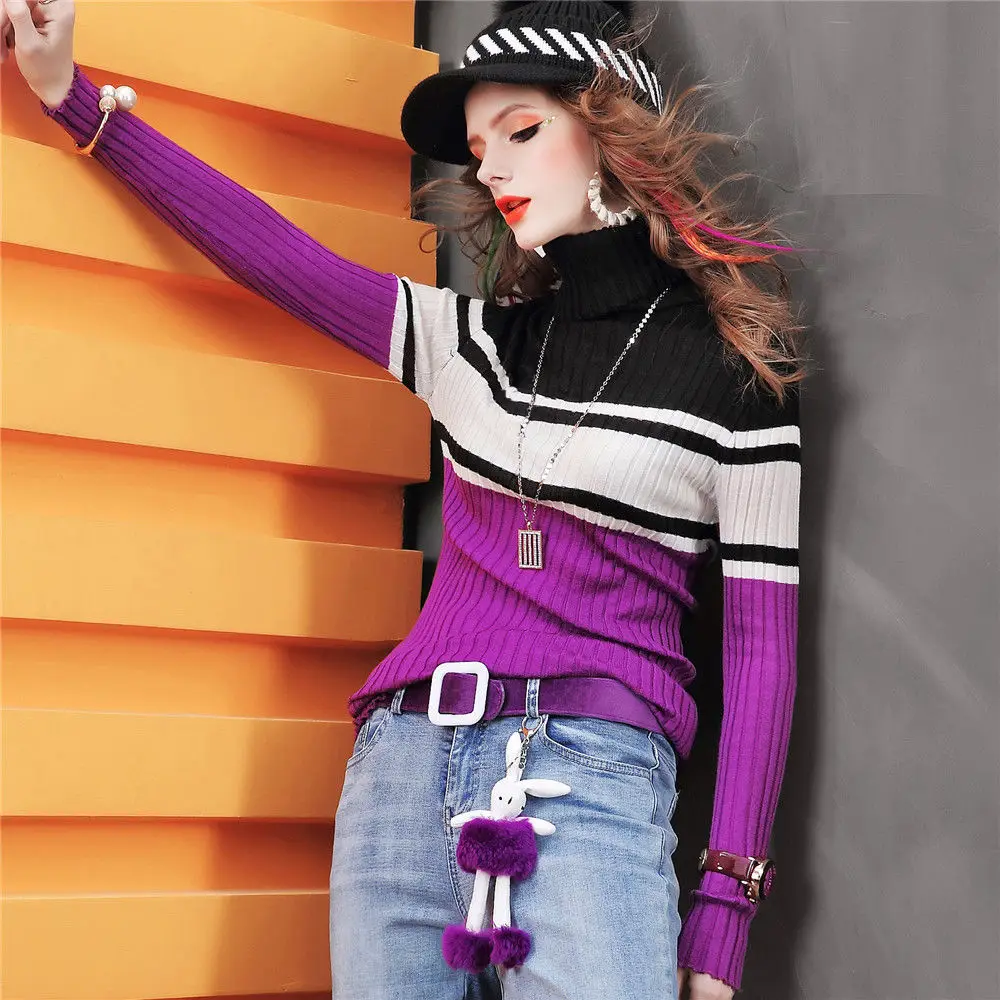 Водолазка с длинным рукавом NS856 осенняя/зимняя повседневная трикотажная одежда