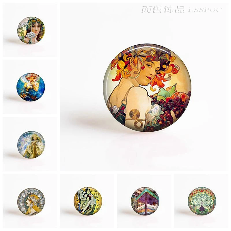5 шт./лот 25 мм стеклянный кабошон в стиле кантри сказочный кулон Alphonse Fly