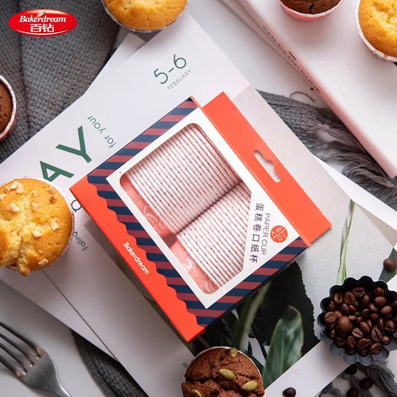 Bakerdream, 50 шт./лот, бумажные вкладыши для кексов, свадебные обертки для кексов, вечерние бумажные Формы для кексов, вечерние принадлежности
