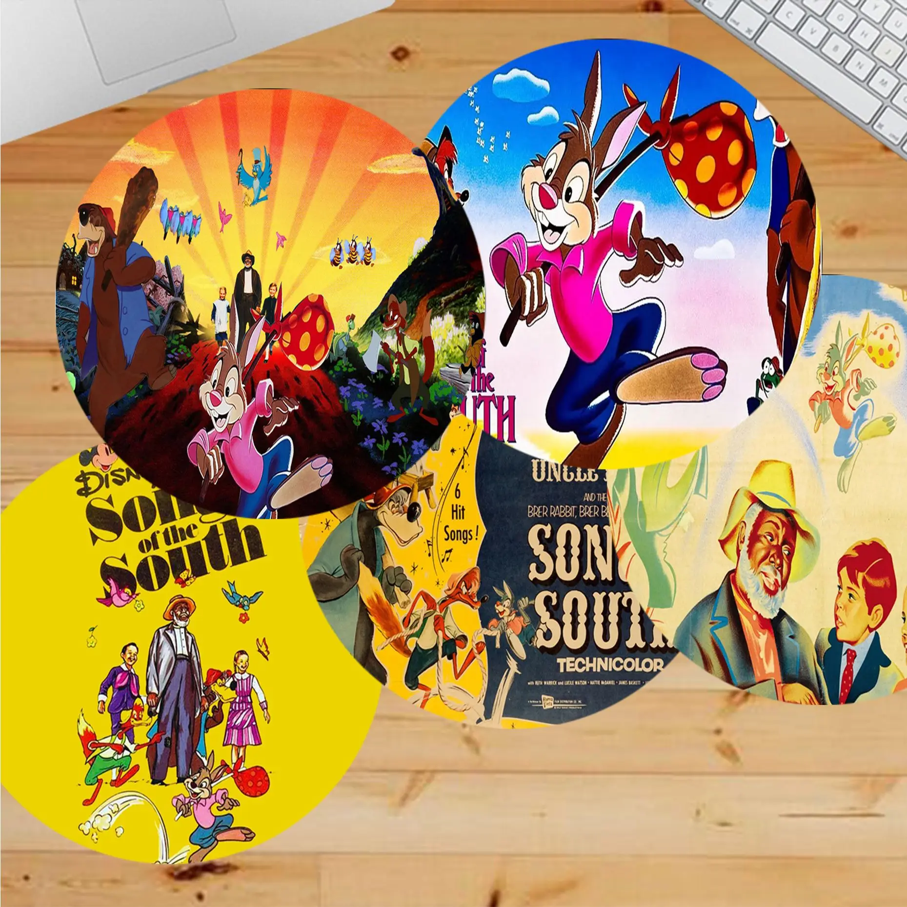 

Мягкий резиновый профессиональный игровой коврик для мыши Disney Song of the South, компьютерный Настольный коврик для игр