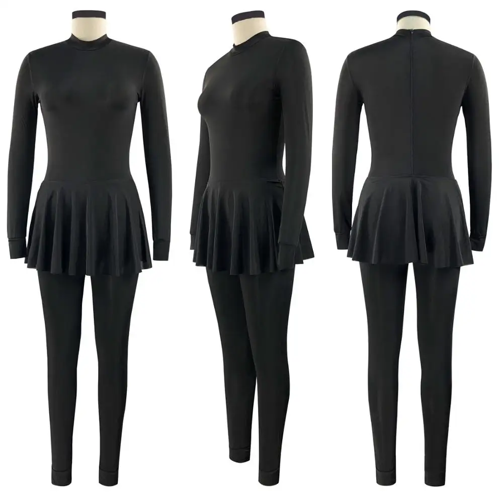 

New Muslim one-piece swimsuit, long sleeves, long pants, surf and sun-protective clothing