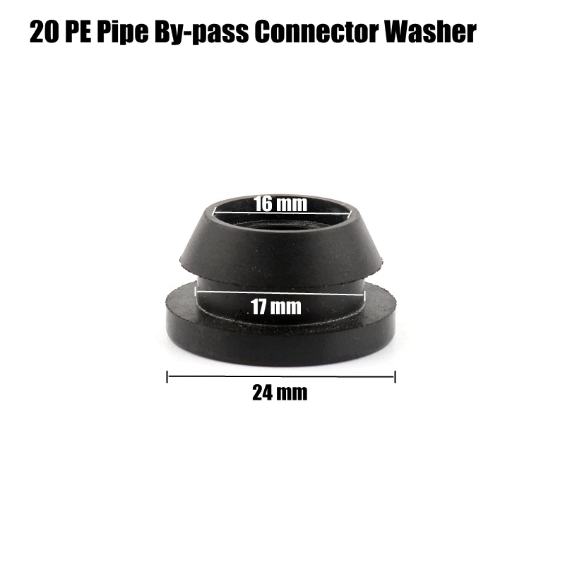 20 By-Pass Washer 3 шт. 8 видов разъем типа орошения шаровой клапан микро капельного орошения шланг разъемы сельскохозяйственные поливы наборы PE трубы клапан - Цвет: 20 By-Pass Washer