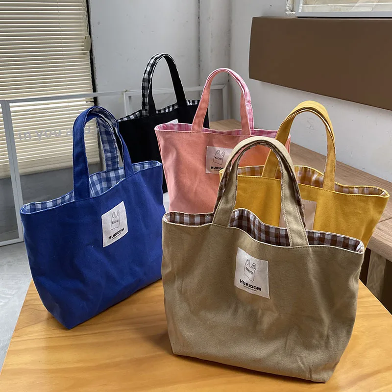 Портативная обеденная сумка в Корейском стиле двухсторонняя удобная маленькая