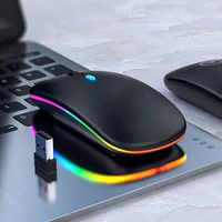 2 4g bluetooth mouse rgb wireless charging mouse luminous ultra thin silent mute mice usb mause for pc laptop computer
