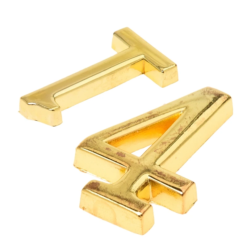 2 шт. домашний практичный золотой дом дверной Адрес отеля табличка номер с